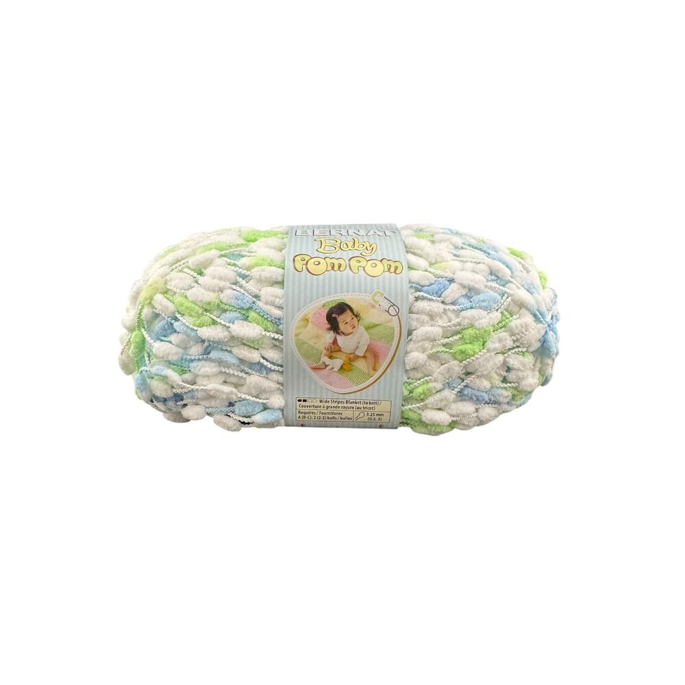 Bernat Baby Pom Pom Yarn Super Bulky Blanket Polyester Brand New